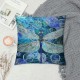 Throw Pillow Covers Beautiful Square Pillowcases for Home Decor Sofa Car Bedroom Abstract Blue Texture Background Pillow Cases