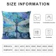 Throw Pillow Covers Beautiful Square Pillowcases for Home Decor Sofa Car Bedroom Abstract Blue Texture Background Pillow Cases