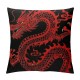 Throw Pillow Covers Black Background Design Square Pillowcase for Home Decor Sofa Car Bedroom Pillow case