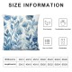 Watercolor Throw Pillow Covers Blue Watercolor and Flowers Art Painting Square Pillowcases for Home Decor Sofa Car Bedroom Pillow case