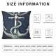 Throw Pillow Covers White Nautical Background Square Pillowcase for Home Decor Sofa Car Bedroom Pillow case