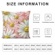 Throw Pillow Covers Pink Daisy Flowers Pattern White Yellow Floral Design Square Pillowcase for Home Decor Sofa Car Bedroom Pillow case