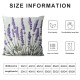 PHYHOO Purple Lavender Flowers Pillowcases Floral Vector Illustration Art Painting Pillow Case Decorative Throw Pillow Cover for Home Sofa Office