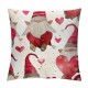 Throw Pillow Covers Cute Valentine's Day Pink Square Pillowcase for Home Decor Sofa Car Bedroom Pillow case