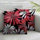 Throw Pillow Covers Abstract Black Red White Daisy Flower Floral Art Print Square Pillowcase for Home Decor Sofa Car Bedroom Pillow case