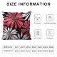 Throw Pillow Covers Abstract Black Red White Daisy Flower Floral Art Print Square Pillowcase for Home Decor Sofa Car Bedroom Pillow case