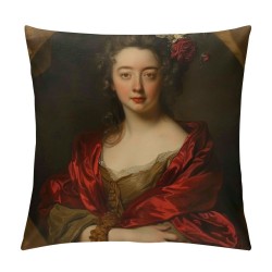 Pillow Cases Oil Painting Elegant Woman Portrait Square Decorative Throw Pillow Cover Washable Pillowcase for Home Office Travel Bed Sofa