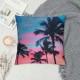 Throw Pillow Covers Palm Tree Sunset Design Square Pillowcase for Home Decor Sofa Car Bedroom Pillow case