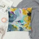 Watercolor Abstract Flower Throw Pillow Covers Floral Spring Seamless Pattern Art Painting Square Pillowcases for Home Decor Sofa Car Bedroom Pillow case