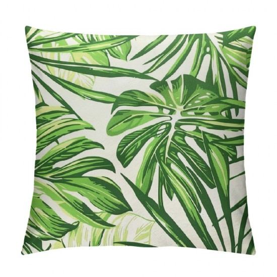 PHYHOO Throw Pillow Covers Palm Tree Tropical Leaf Square Pillowcase for Home Decor Sofa Car Bedroom Pillow case