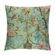 Throw Pillow Covers Vintage Flower Birds Square Pillowcase for Home Decor Sofa Car Bedroom Pillow case