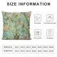 Throw Pillow Covers Vintage Flower Birds Square Pillowcase for Home Decor Sofa Car Bedroom Pillow case