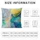 PHYHOO Marble Throw Pillow Covers Colorful Marble Texture Purple Green Blue Gold Foil Square Pillowcases for Home Decor Sofa Car Bedroom Pillow case