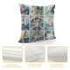 Throw Pillow Covers Sailing Boats Starfish Design Square Pillowcase for Home Decor Sofa Car Bedroom Pillow case