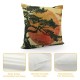 Throw Pillow Covers Abstract Square Pillowcases for Home Decor Sofa Car Bedroom Background Vintage Watercolor Painting Pillow Cases