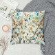 PHYHOO Throw Pillow Covers Watercolor Colorful Leaves Bright Color Pattern Square Pillowcase for Home Decor Sofa Car Bedroom Pillow case