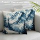 Throw Pillow Covers Towering Overlapping Square Pillowcases for Home Decor Sofa Car Bedroom Trees Landscape Watercolor Painting Pillow Cases