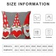 Throw Pillow Covers Cute Valentine's Day Red Heart Square Pillowcase for Home Decor Sofa Car Bedroom Pillow case