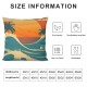 Vintage and Sky Throw Pillow Covers Seascape with Island Abstract Art Design Square Pillowcases for Home Decor Sofa Car Bedroom Pillow case