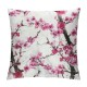 Throw Pillow Covers Pink Flowers Brown Branches Square Pillowcases for Home Decor Sofa Car Bedroom Pillow case