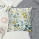 Flowers Throw Pillow Covers Spring Floral Pattern Yellow Blue Square Pillowcases for Home Decor Sofa Car Bedroom Pillow case