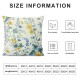 Flowers Throw Pillow Covers Spring Floral Pattern Yellow Blue Square Pillowcases for Home Decor Sofa Car Bedroom Pillow case