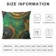 PHYHOO Throw Pillow Covers Abstract Golden Mandala Flowers Pattern Square Pillowcases for Home Decor Sofa Car Bedroom Vintage Background Floral Painting Pillow Cases