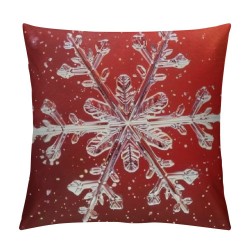 Throw Pillow Covers Red Background Square Pillowcases for Home Decor Sofa Car Bedroom Christmas Decoration Pillow Cases