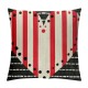 PHYHOO Valentines Day Pillow Covers Valentines Day Decor Black White Stripes Dots Red Love Heart Decorative Outdoor Throw Pillows Cushion Covers Rustic Decor for Couch Sofa Bed