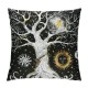 Tree of Life Pillow Covers , Sun And Moon Throw Pillow Covers, Gothic Bohemian Cushion Covers, Trippy Galaxy Stars Decorative Square Pillow Cases Bedroom Decor, White And Black