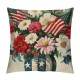 PHYHOO  Pillow Covers  Let Freedom Ring Independence Day Decorations America Flag Patriotic Throw Pillow Covers Memorial Day Cushion Case for Sofa Couch