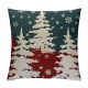 Christmas Pillow Covers Red White Christmas Tree Snowflakes Decor Throw Pillows Winter Xmas Holiday Outdoor Cushion Cases for Couch Bed Decorations