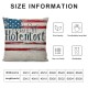 PHYHOO Independence Day Quotes Pillow Covers Patriotic Throw Pillow Cases Faith Family Freedom Farmhouse Decorative Cushion Covers for Sofa Couch Linen