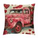 PHYHOO Valentines Day Pillow Covers Happy Valentines Day Decorations Love Heart Roses Throw Pillow Covers More Wedding Cushion Case Decor for Sofa Couch