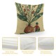 PHYHOO Vintage Farmhouse Animal Pillow Covers  Retro Farmer's Market Truck Rooster Sheep Feed Seed Premium Poultry Farm Home Décor Throw Pillow Case Cushion Cover for Sofa