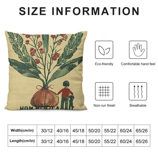 PHYHOO Vintage Farmhouse Animal Pillow Covers  Retro Farmer's Market Truck Rooster Sheep Feed Seed Premium Poultry Farm Home Décor Throw Pillow Case Cushion Cover for Sofa