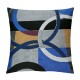 Blue Black Throw Pillow Covers Pillow Covers Abstract Gromment Stripes Cushion Covers Geometric Modern Graphic Decorative Square