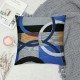 Blue Black Throw Pillow Covers Pillow Covers Abstract Gromment Stripes Cushion Covers Geometric Modern Graphic Decorative Square