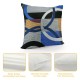 Blue Black Throw Pillow Covers Pillow Covers Abstract Gromment Stripes Cushion Covers Geometric Modern Graphic Decorative Square