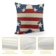 PHYHOO Pillow Covers Independence Day Decor Throw Pillows American Flag USA Patriotic Outdoor Cushion Cases for Couch Bed Decorations