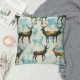 Pillow Covers for Bed Bedroom Cabin Decor Cute Elk Throw Pillow Covers Moose Antlers Cushion Covers Modern Decorative Pillow Covers with Trees