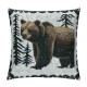 Throw Pillow Covers Pillow Covers For Bed Couch Rustic Decorative Square Pillow Cases Cabin Nature Cushion Covers,Black White