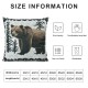 Throw Pillow Covers Pillow Covers For Bed Couch Rustic Decorative Square Pillow Cases Cabin Nature Cushion Covers,Black White