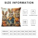 PHYHOO Grey Rabbit Cushion Cover Cartoon Rabbit Pillow Cover Cute Farmhouse Animal Throw Pillow Cover Rustic House Decorative Accent Pillow Case ,Room Decor