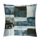 Blue Ombre Throw Pillow Cover  Abstract Art Pillow Cover Geometric Grunge Black Retro Cushion Cover Vintage Modern Contemporary Artwork Graffiti Rustic Decorative Pillow Cover For Man Boys