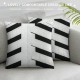 PHYHOO Boho Stripe Pillow&nbsp;Cover Geometric Throw&nbsp;Pillow&nbsp;Cover Exotic Morden Black Brown Lines Cushion&nbsp;Cover Minimalism Fashion Cushion Case for Adult Men Women