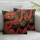 Throw Pillow Covers Black Background Design Square Pillowcase for Home Decor Sofa Car Bedroom Pillow case