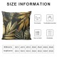 Throw Pillow Covers Palm Leaves Gold Green Leaf Square Pillowcase for Home Decor Sofa Car Bedroom Pillow case