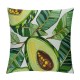 Throw Pillow Covers Green Avocados Square Pillowcases for Home Decor Sofa Car Bedroom Palm Leaves Seamless Pattern Art Painting Pillow case