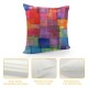 PHYHOO Throw Pillow Covers Colorful Square Square Pillowcases for Home Decor Sofa Car Bedroom Watercolor Aesthetic Creative Art Painting Pillow case